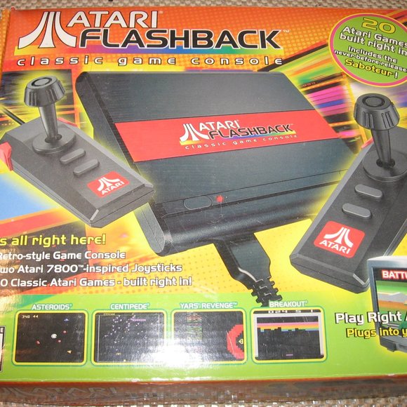 Atari Flashback Video Game Console New Contents Factory Sealed